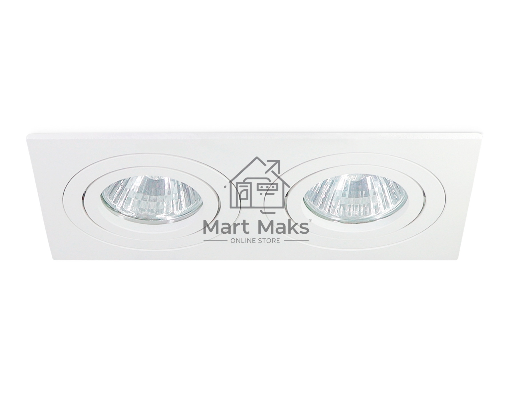 Встраиваемый поворотный точечный светильник Ambrella light TN102626/2 WH белый GU5.3 175*95*28