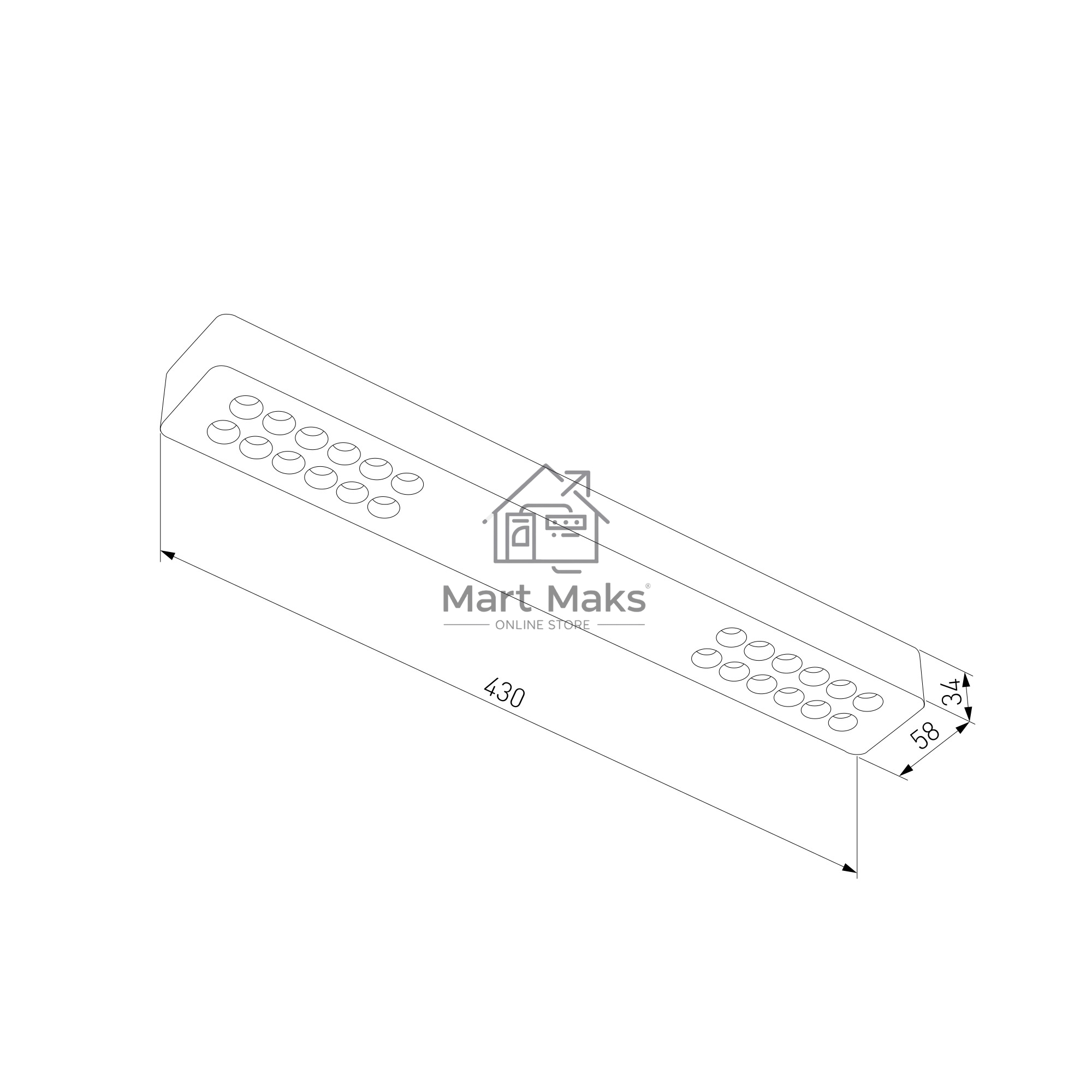 25115/LED 16W 4000K / Светильник потолочный светодиодный / черный