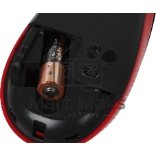 Мышь беспроводная Logitech M190 черный/красный, 1000 dpi, радиоканал, USB, кнопки - 3