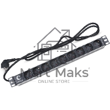 Блок евророзеток Cabeus PDU-9P-2EU для 19