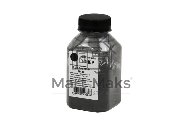 Тонер для HP LJ Pro M104/M132 (Net Product) черный, 70 г, банка