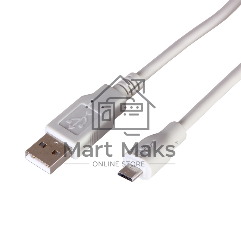 Кабель Rexant micro USB (male) штекер - USB-A (male) штекер, 1,8 м, белый (PE пакет)