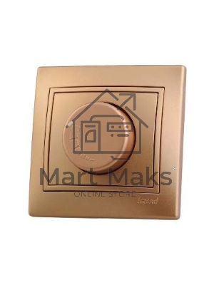 Светорегулятор СП 1000Вт Мира метал. зол. Lezard 701-1313-157