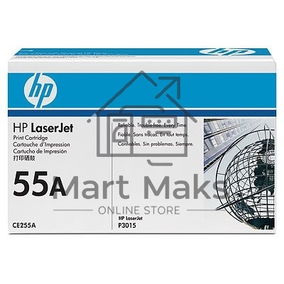Картридж лазерный HP CE255A черный LJ P3015 (6000стр.)