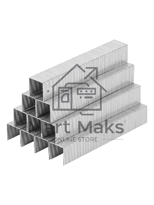 Скобы Sparta 12 мм, для мебельного степлера, тип 53, 1000 шт.