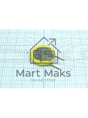 Батарейка CMOS CR1220 под пайку с плоскими контактами в одну сторону