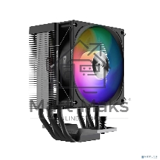 Кулер PCCooler R400 ARGb черный 92мм алюминий+медь 2200r m 30db 4-pin 180W 133мм