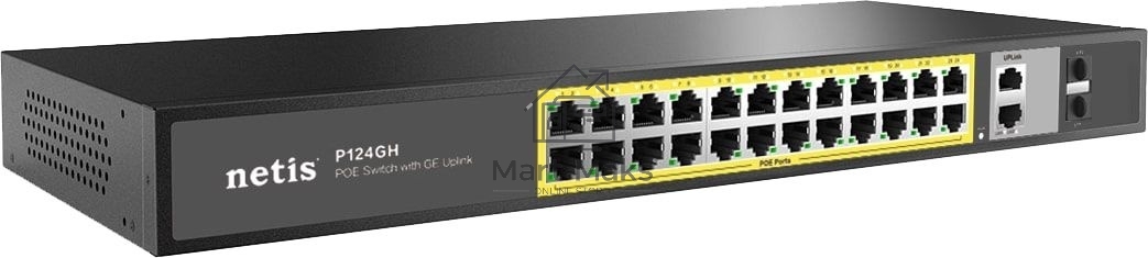Коммутатор 24PORT 10/100M POE 4GE COMBO P124GH NETIS