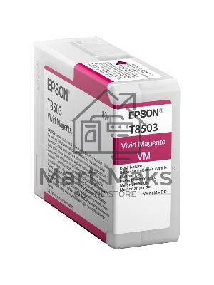Картридж струйный Epson T8503 пурпурный (80 мл.) для SureColor SC-P800