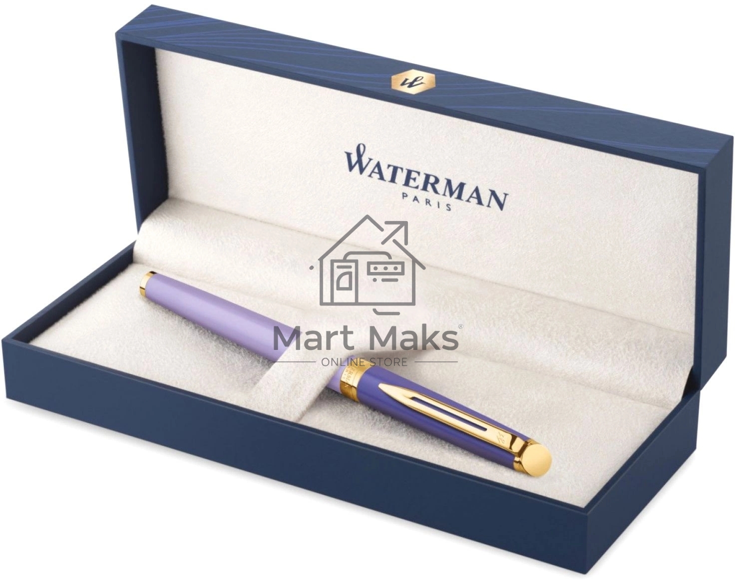 Ручка перьевая Waterman Hemisphere Colour Blocking (2179900) Purple GT сталь нержавеющая/позолота F, подарочная коробка