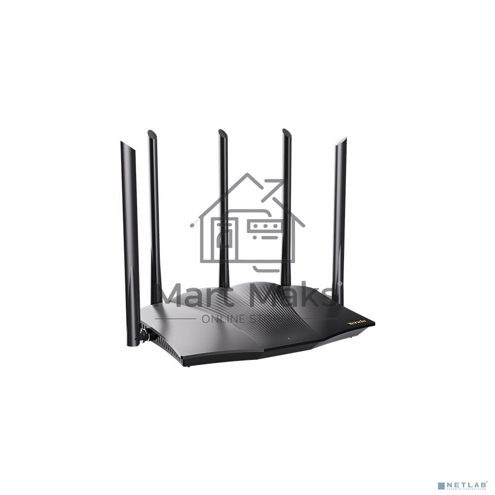 Двухдиапазонный гигабитный Wi-Fi 6 роутер Tenda TX12 Pro AX3000, до 574 Мбит/с на 2,4 ГГц + до 2402 Мбит/с на 5 ГГц