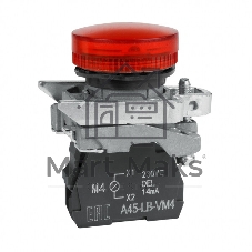 Сигнальная лампа OptiSignal D22 C4-L-M4 красная металл 230-240VAC XB4BVM4