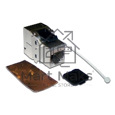 Модуль Keystone, RJ45, cat.6a, STP, 180 градусов