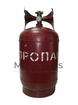 Баллон газовый стальной с вентилем баллонным Крым, 18 л