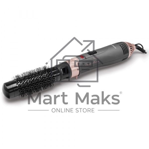 Фен-щетка Polaris PHS1204i маренго/розовый, 1200Вт