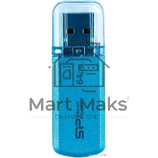 Флешка USB Silicon Power R/W 64Gb Helios 101 SP064Gb,UF2101V1B USB 2.0 синий
