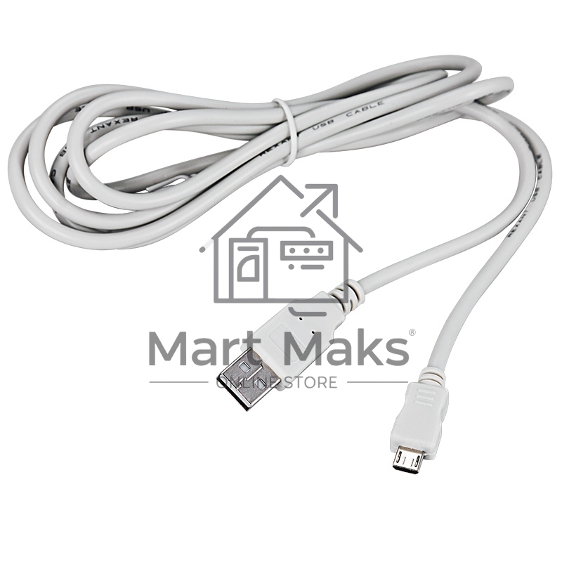 Кабель Rexant micro USB (male) штекер - USB-A (male) штекер, 1,8 м, белый (PE пакет)