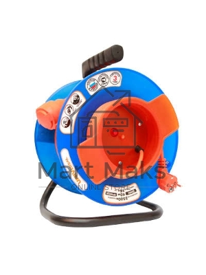 Удлинитель на катушке 1х30м без заземл. 10А IP44 У10-028 термо ПВС 2х0.75 вын. роз. UNIVersal 9633262