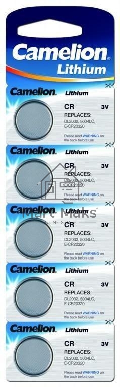 Элемент питания литиевый Camelion CR CR2016 BL-5 (блист.5шт)