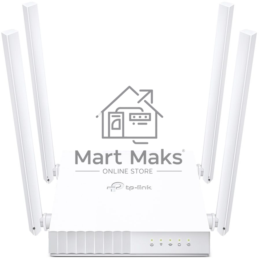 Роутер беспроводной TP-Link Archer C24 AC750 10/100BASE-TX белый