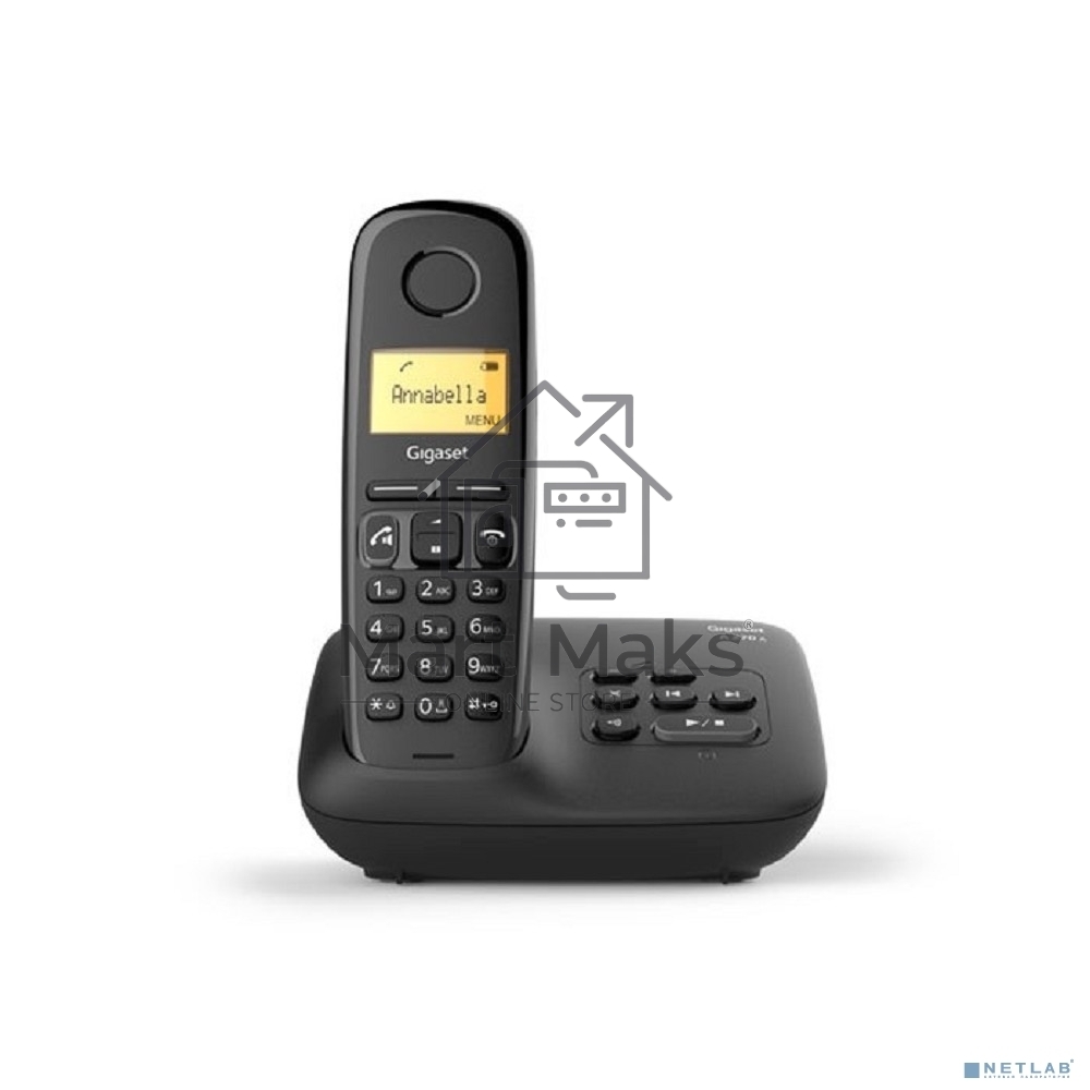 Радиотелефон Dect Gigaset A270A AM RUS черный автооветчик АОН