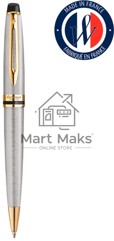 Ручка шариковая Waterman Expert 3 (CWS0952000) Stainless Steel GT M, синие чернила, подарочная коробка