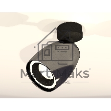 Комплект поворотного светильника Ambrella light XM1123003 DCH/SBK черный хром/черный песок MR16 GU5.3 (A2210, C1123, N7111)