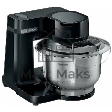 Кухонный комбайн Bosch MUMS2EB01, 700 Вт, 4 скорости, металл чаша 3,8 л, черный