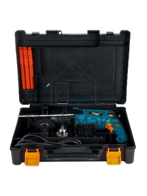 Перфоратор электрический Bort BHD-800N (мощность 900 Вт; скорость вращения 0-900 об/мин; сила удара 3,5 Дж; патрон SDS+; набор аксессуаров 10 шт)