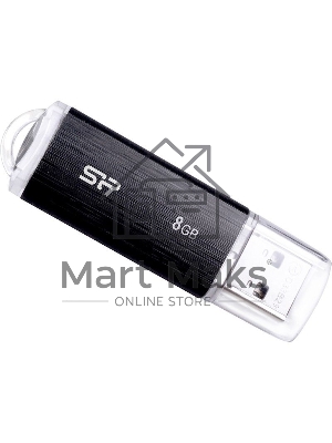 Флешка USB R/W Silicon Power R/W 8Gb Ultima U02 SP008GbUF2U02V1K USB 2.0 черный