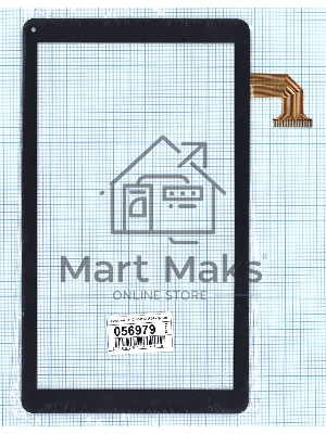 Сенсорное стекло (тачскрин) FX-10.1-0092A-F-02, черное