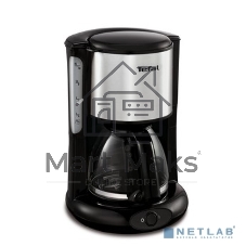 Кофеварка капельная Tefal CM361838 1000Вт серебристый/черный