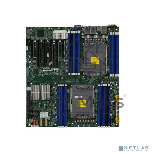 Серверная материнская плата Supermicro X12DPI-NT6-B, сокет LGA4189, Intel C621A, DDR4 ECC, 18xDDR4, 4xPCIe 4.0 x16, 2xPCIe x8, M.2, 14xSATA, 2x10GbE, 4xUSB 3.2, VGA, COM, E-ATX