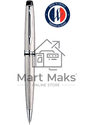 Ручка шариковая Waterman Expert 3 (CWS0952100) Stainless Steel CT M, синие чернила, подарочная коробка, сменный стержень, 1 стержень, круглая, 1 цвет