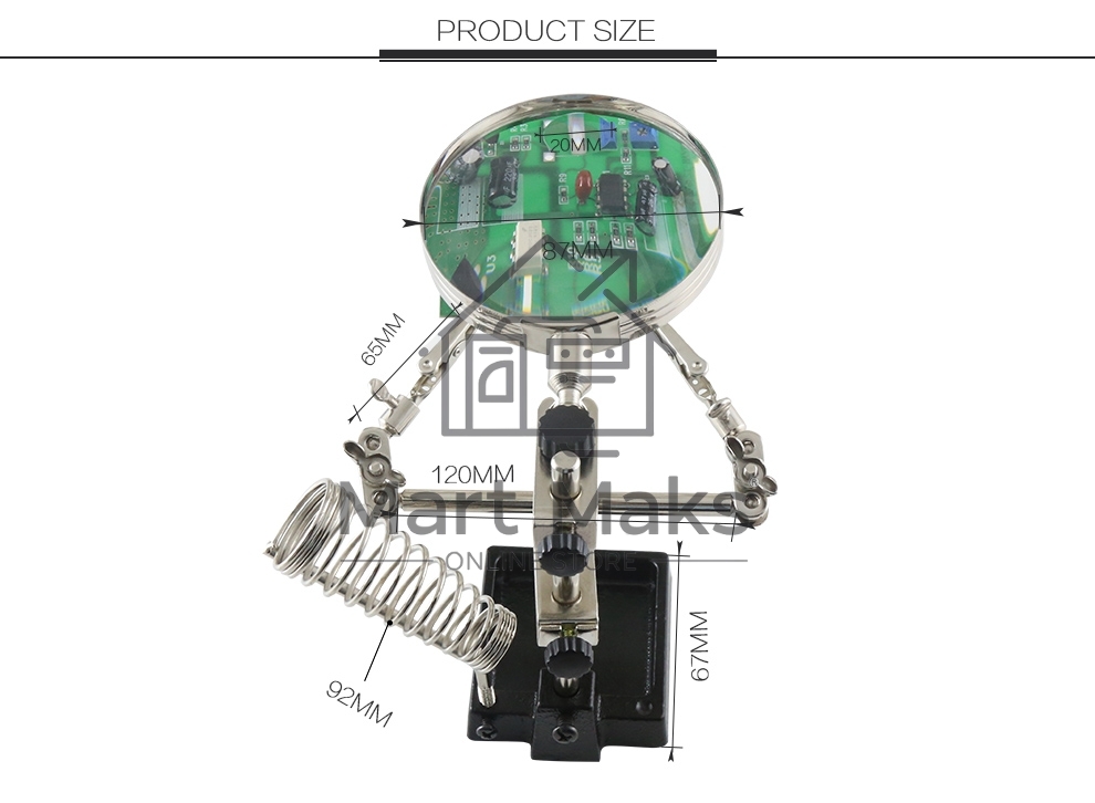 Держатель для плат BEST-268 с лупой