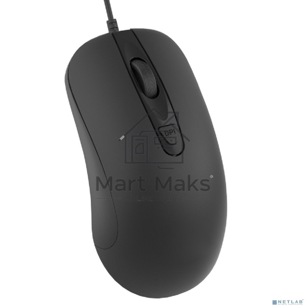 Мышь проводная CBR CM 110 черный, 2400 dpi, USB, кнопки - 4