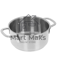 Кастрюля Rondell Modern RDS-1746, 2л, 18см, с крышкой, стальной