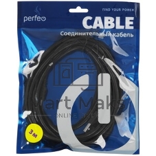Кабель PERFEO USB2.0 A вилка - Mini USB 5P вилка, 3 м. (U4303)