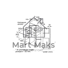 Встраиваемая микроволновая печь Bosch BFL523MS0 20л. 800Вт нержавеющая сталь/черный