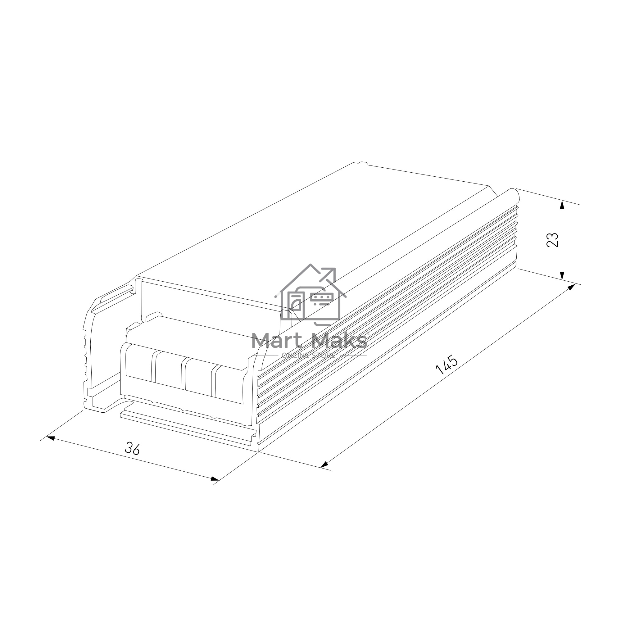 Блок питания 60W 24V IP00 95047/00