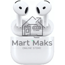 Наушники TWS Apple AirPods 4 ANC белый, вкладыши, Bluetooth, активное шумоподавление, беспроводная зарядка, до 4 ч
