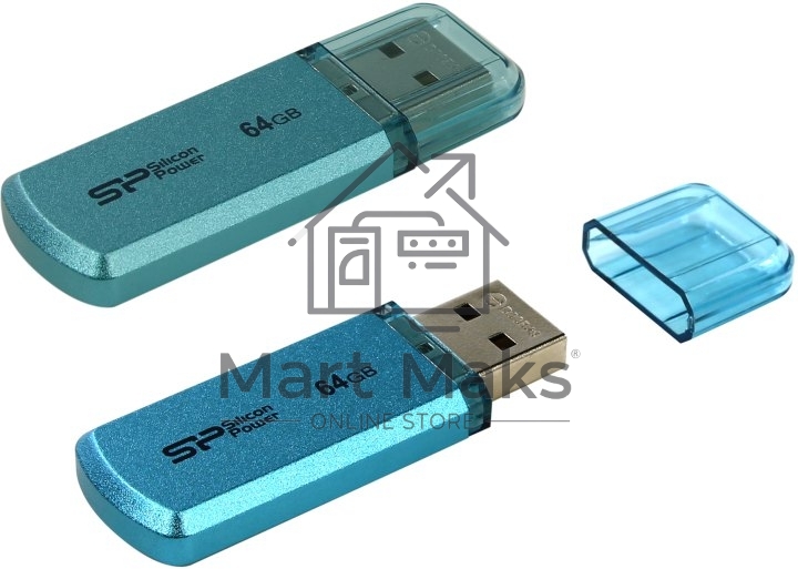 Флешка USB R/W Silicon Power R/W 64Gb Helios 101 SP064GBUF2101V1B USB2.0 синий