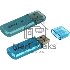 Флешка USB Silicon Power R/W 64Gb Helios 101 SP064Gb,UF2101V1B USB 2.0 синий