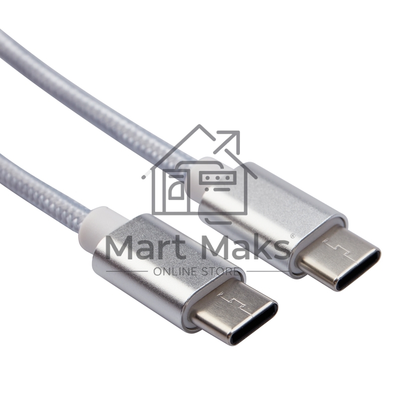 Кабель Type-C - Type-C 2,4A/1m/PVC/белый/Rexant