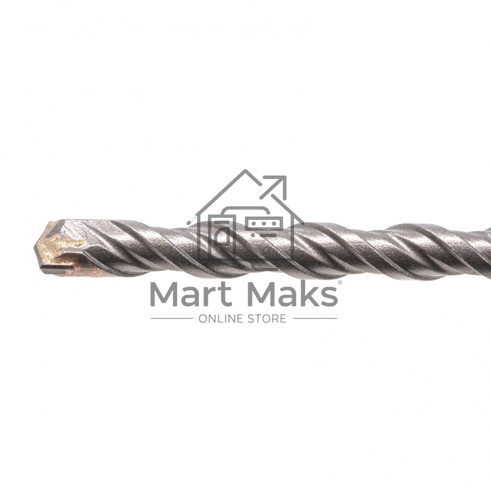 Бур по бетону, двойная спираль, Cobalt W-tip, 8x260 мм, SDS PLUS Denzel