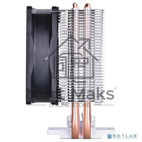 Кулер для процессора DEEPCOOL ICE EDGE MINI FS V2.0 синий, 80 мм, алюминий/медь, 2200 об/мин, 24.7 дБ, 3 pin, 100 Вт, 112 мм