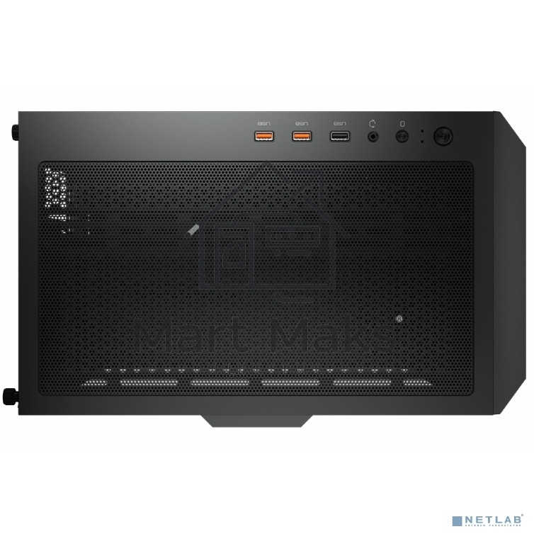 Компьютерный корпус Cougar Airface, 1x120мм Fan, без БП, черный, ATX
