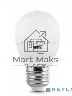 Лампа светодиодная LED Gauss Elementary Шар 10W E27 920lm 4100K 1/10/100 0
