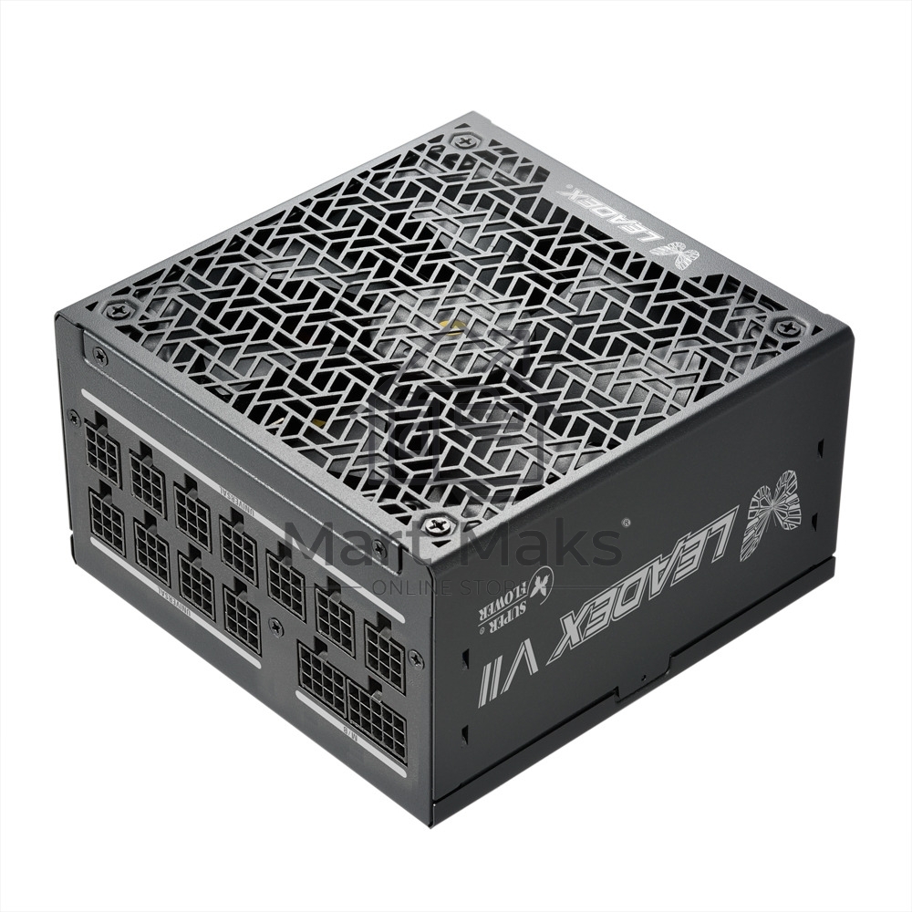 Блок питания Super Flower 850 Ватт Power Supply Leadex VII, 850W, ATX 3.0, 140mm, 12xSATA, 3xPCI-E(6+2), 1x12VHPWR, APFC, 80+ Platinum, Full Modular