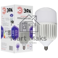 Лампа светодиодная ЭРА STD LED POWER T160-100W-6500-E27/E40 100 Вт колокол холодный дневной свет